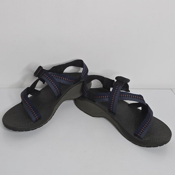 Chaco Mens Updraft Sandals Size 13 Outdoor Hiking Water Sport Straps Pylon Blue - Picture 3 of 8